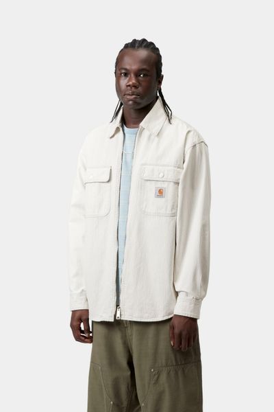 Сорочка Carhartt WIP MERCER SHIRT JAC mcr strp, gpt / wax bleached I036495.3OK35 фото