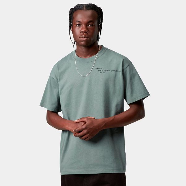 Футболка Carhartt WIP S/S PUNCHED T-SHIRT velvet green I036006.3GDXX фото
