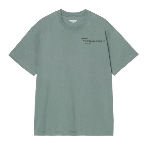 Футболка Carhartt WIP S/S PUNCHED T-SHIRT velvet green I036006.3GDXX фото