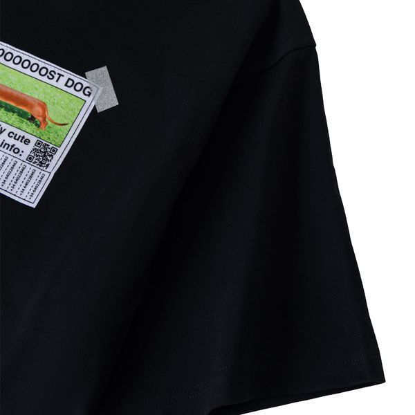 Футболка SSSTUFFF LOST DOG BOX LOGO TEE black CO-TEE02-X1-blk фото