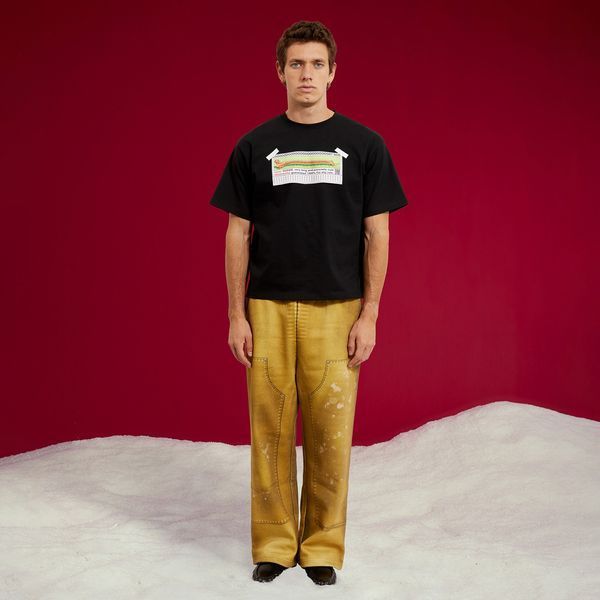 Футболка SSSTUFFF LOST DOG BOX LOGO TEE black CO-TEE02-X1-blk фото