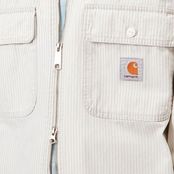 Сорочка Carhartt WIP MERCER SHIRT JAC mcr strp, gpt / wax bleached I036495.3OK35 фото