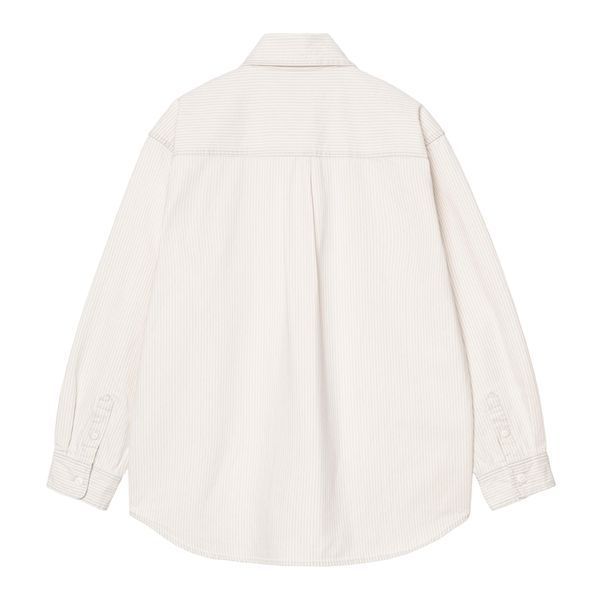 Сорочка Carhartt WIP MERCER SHIRT JAC mcr strp, gpt / wax bleached I036495.3OK35 фото