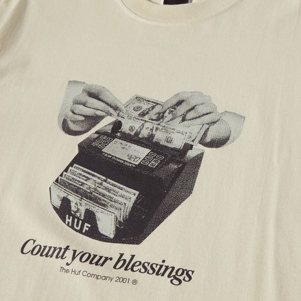 Футболка HUF BLESSINGS T-SHIRT stone ts02362-stone-004 фото