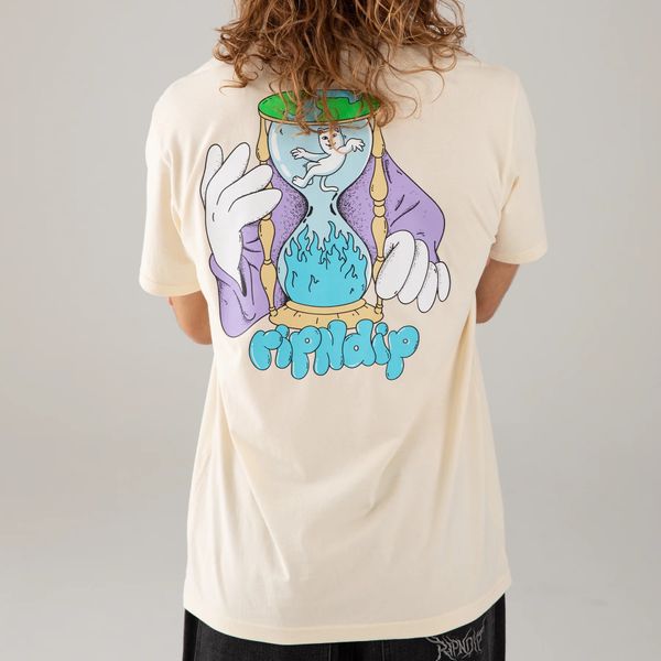 Футболка Ripndip TIME TURNER TEE Natural RNDFAL24146 фото