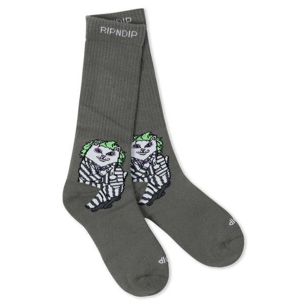 Шкарпетки Ripndip BUG DRANK NERM SOCKS charcoal RNDFALL26172 фото