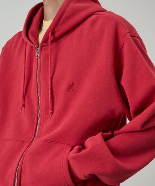 Худі Gramicci ONE POINT ZIP HOODED SWEATSHIR crimson red (G310-FT-CRRD) G310-FT-CRRD фото