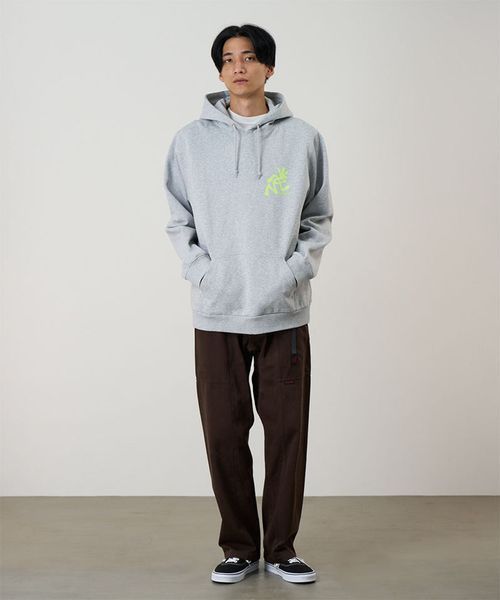 Худі Gramicci RUNNING MAN HOODED SWEATSHIRT heather grey (G6SU-J115-HTGY) G6SU-J115-HTGY фото