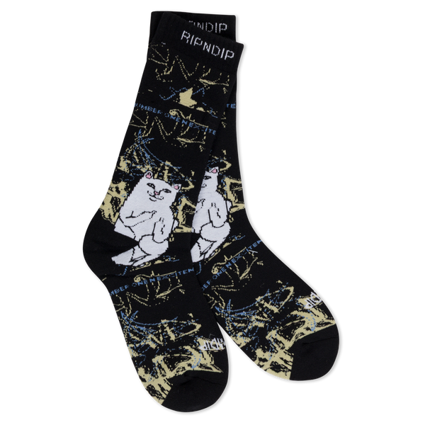 Шкарпетки Ripndip LORD NERMAL MADNESS SOCKS Black RNDSUM26185 фото