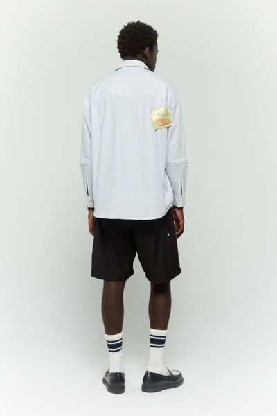 Сорочка SSSTUFFF DETACHABLE SLEEVES TIE SHIRT white SS26-TIESH01 фото