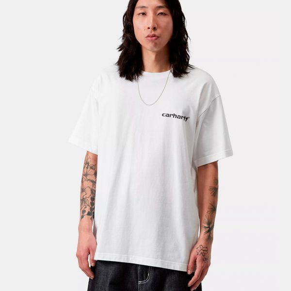 Футболка Carhartt WIP S/S CAPS T-SHIRT white I036012.02XX фото