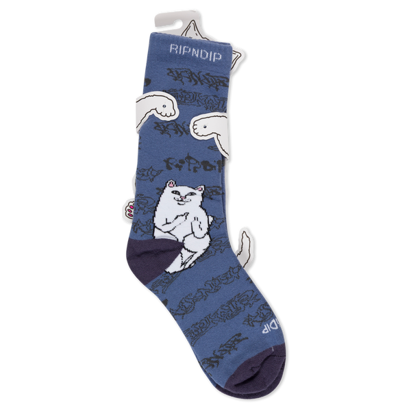 Шкарпетки Ripndip LORD NERMAL GHOST SOCKS Slate RNDSUM26186 фото