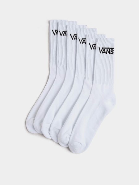 Шкарпетки (комплект) Vans BASIC CREW SOCKS White VN000KHPWHT1 фото