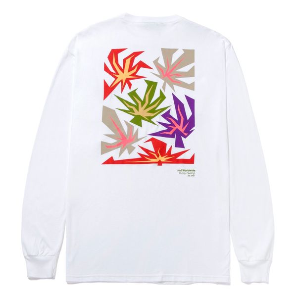 Лонгслів HUF FUNNY FEELIBG LONGSLEEVE white TS01864-white фото