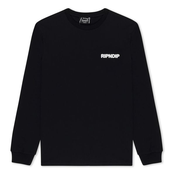 Лонгслів RipNDip PET KITTIES LONG SLEEVE Black RNDSUM24133 фото