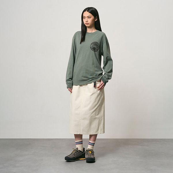 Лонгслів Gramicci ICON L/S TEE PIGMENT DYED sage pigment G6FM-T102-SGPG фото