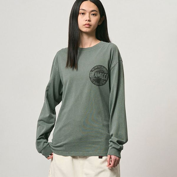 Лонгслів Gramicci ICON L/S TEE PIGMENT DYED sage pigment G6FM-T102-SGPG фото