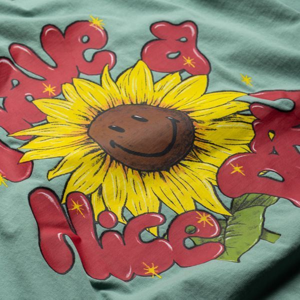 Футболка Market SMILEY SUNFLOWER T-SHIRT green 26Q2-SS0649-00110 фото
