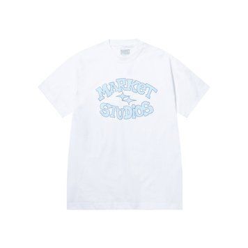 Футболка Market SMILEY OLD SCHOOL T-SHIRT white MKT26Q1-SS0616-00220 фото