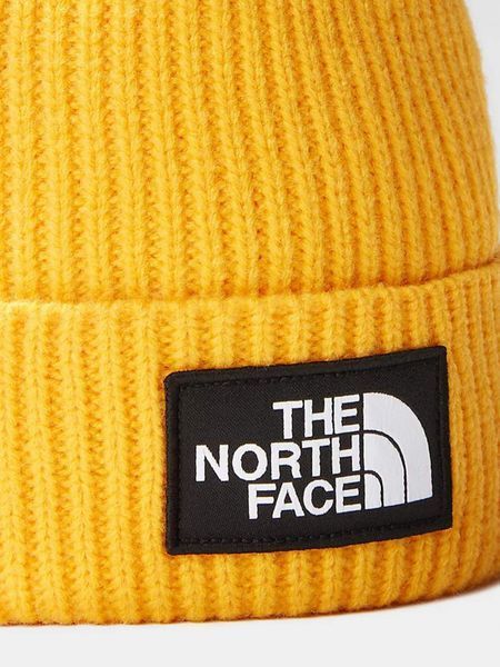 Шапка The North Face TNF LOGO BOX CUFFED BEANIE summit gold NF0A3FJX56P1 фото