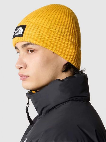 Шапка The North Face TNF LOGO BOX CUFFED BEANIE summit gold NF0A3FJX56P1 фото