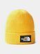 Шапка The North Face TNF LOGO BOX CUFFED BEANIE summit gold NF0A3FJX56P1 фото 1