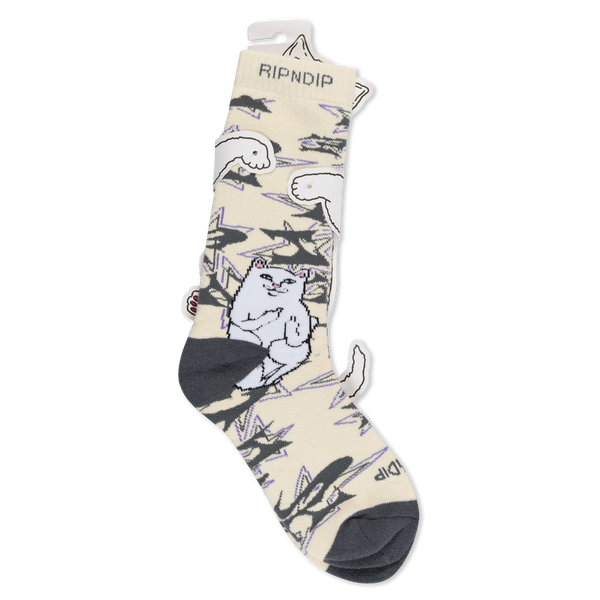 Шкарпетки Ripndip LORD NERMAL WIRE SOCKS Bone RNDSUM26188 фото