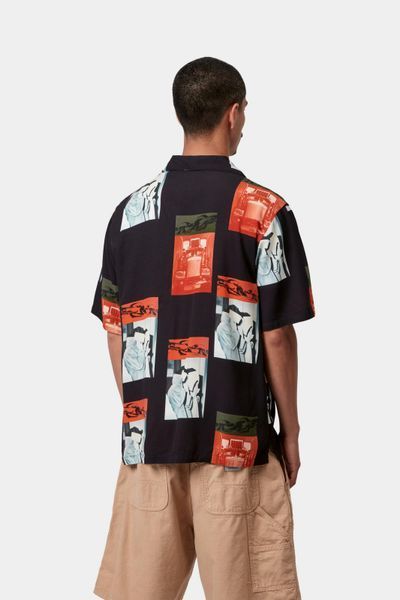 Сорочка Carhartt WIP S/S SEAN HAMILTON SHIRT sean hamilton print, black I036290.3QQXX фото