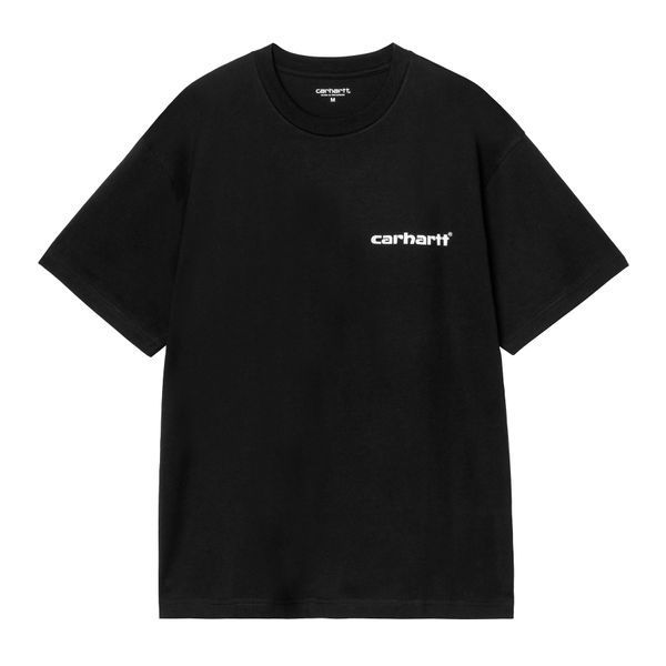 Футболка Carhartt WIP S/S CAPS T-SHIRT black I036012.89XX фото