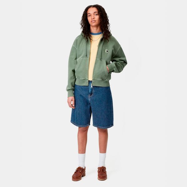 Шорти жіночі Carhartt WIP W BRANDON SHORT blue stone washed I037021.0106 фото