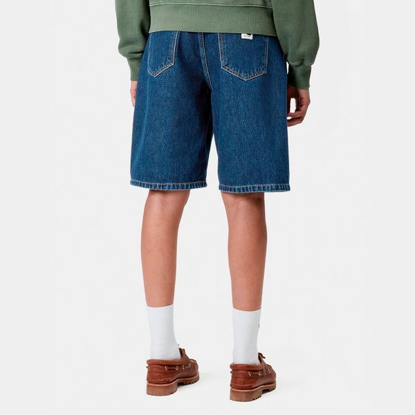 Шорти жіночі Carhartt WIP W BRANDON SHORT blue stone washed I037021.0106 фото