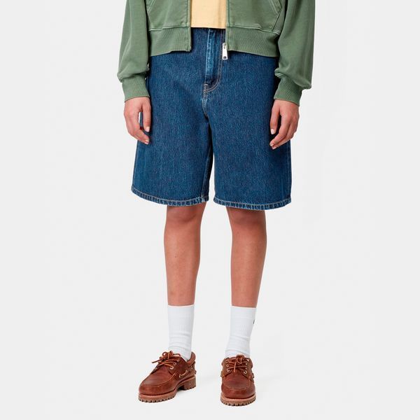 Шорти жіночі Carhartt WIP W BRANDON SHORT blue stone washed I037021.0106 фото