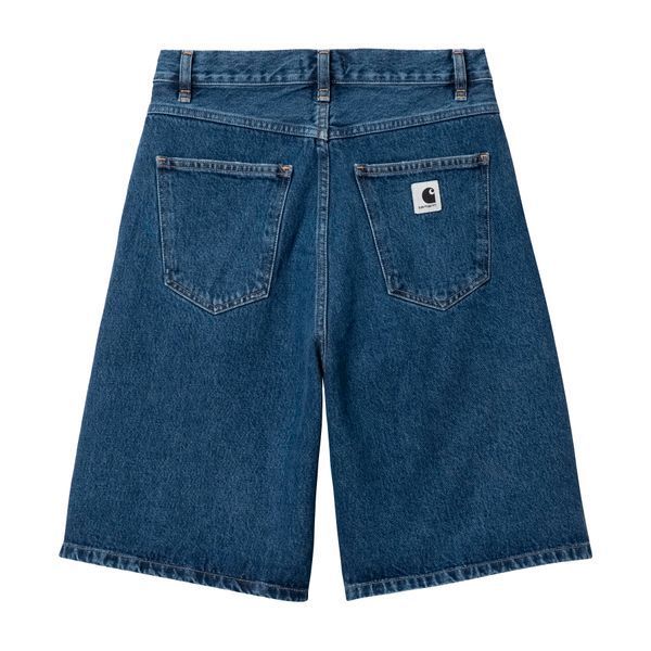 Шорти жіночі Carhartt WIP W BRANDON SHORT blue stone washed I037021.0106 фото