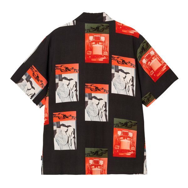 Сорочка Carhartt WIP S/S SEAN HAMILTON SHIRT sean hamilton print, black I036290.3QQXX фото