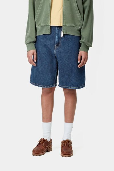 Шорти жіночі Carhartt WIP W BRANDON SHORT blue stone washed I037021.0106 фото
