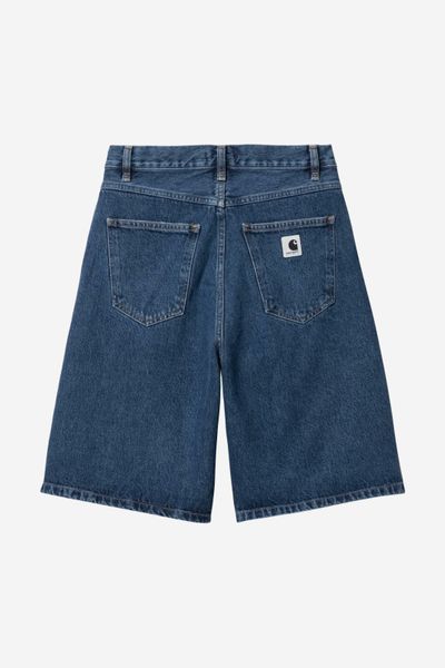 Шорти жіночі Carhartt WIP W BRANDON SHORT blue stone washed I037021.0106 фото