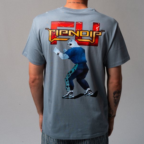 Футболка Ripndip FIGHT TEE Dusty Slate RNDSUM26131 фото