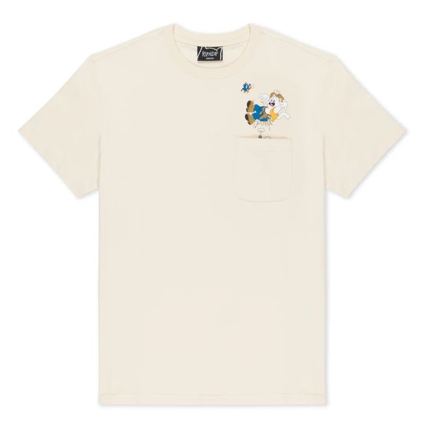 Футболка Ripndip PEW PEW POCKET TEE Natural RNDSUM24134 фото