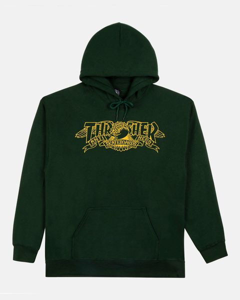 Худі THRASHER X ANTIHERO MAG BANNER Green Forest 315038-GRE фото