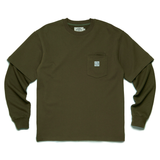 Футболка Довг. Рукав Victoria Hk WAFFLE SLEEVE DOUBLE POCKET TE artichoke (2522001-ARTI) 2522001-ARTI фото