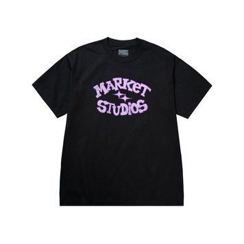Футболка Market SMILEY OLD SCHOOL T-SHIRT washed black MKT26Q1-SS0616-01921 фото