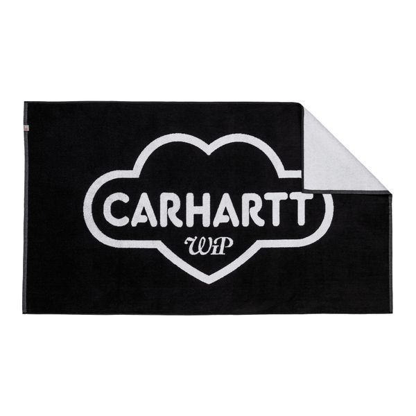 Рушник Carhartt WIP CLOUD HEART TOWEL black / white I036362.0D2XX фото