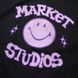 Футболка Market SMILEY OLD SCHOOL T-SHIRT washed black MKT26Q1-SS0616-01921 фото 4