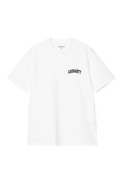 Футболка Carhartt WIP S/S UNIVERSITY SCRIPT T-SHIRT White / Black I036110.00AXX фото