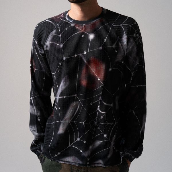 Лонгслів Ripndip REDEMPTION WAFFLE KNIT LONG SL Black RNDSUM26102 фото