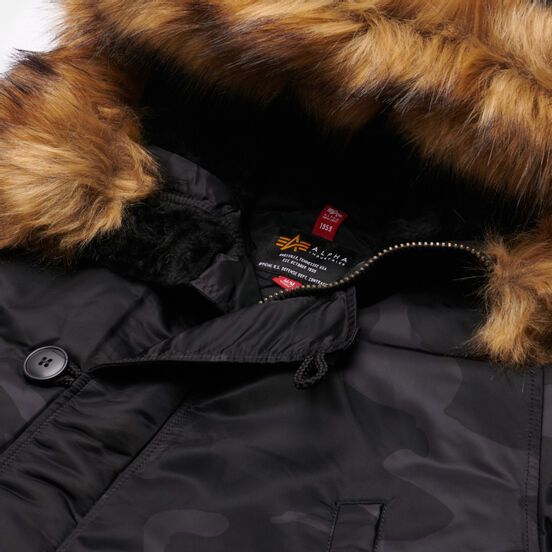Куртка Alpha Industries Slim Fit N 3B Black Grey Camo MJN31210C1_942 фото