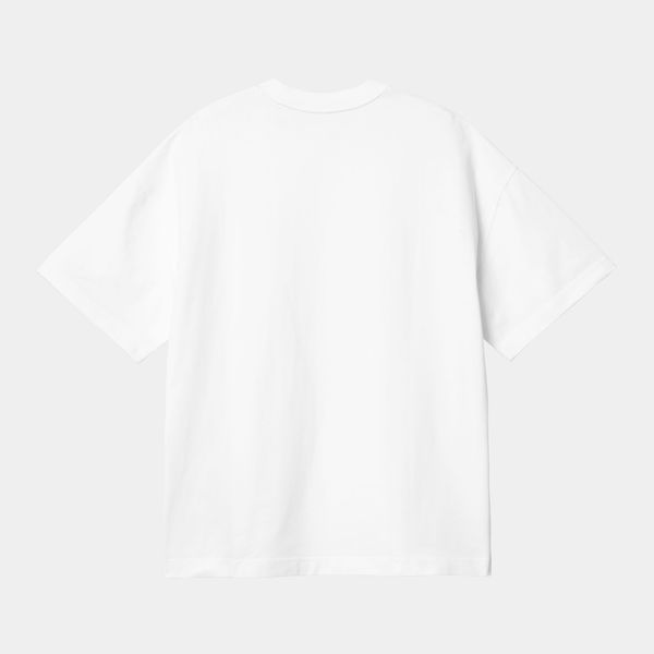 Футболка Carhartt S/S Link Script T-Shirt White / Black I031373 фото