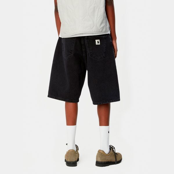 Шорти жіночі Carhartt WIP W BRANDON SHORT black stone washed I037021.8906 фото