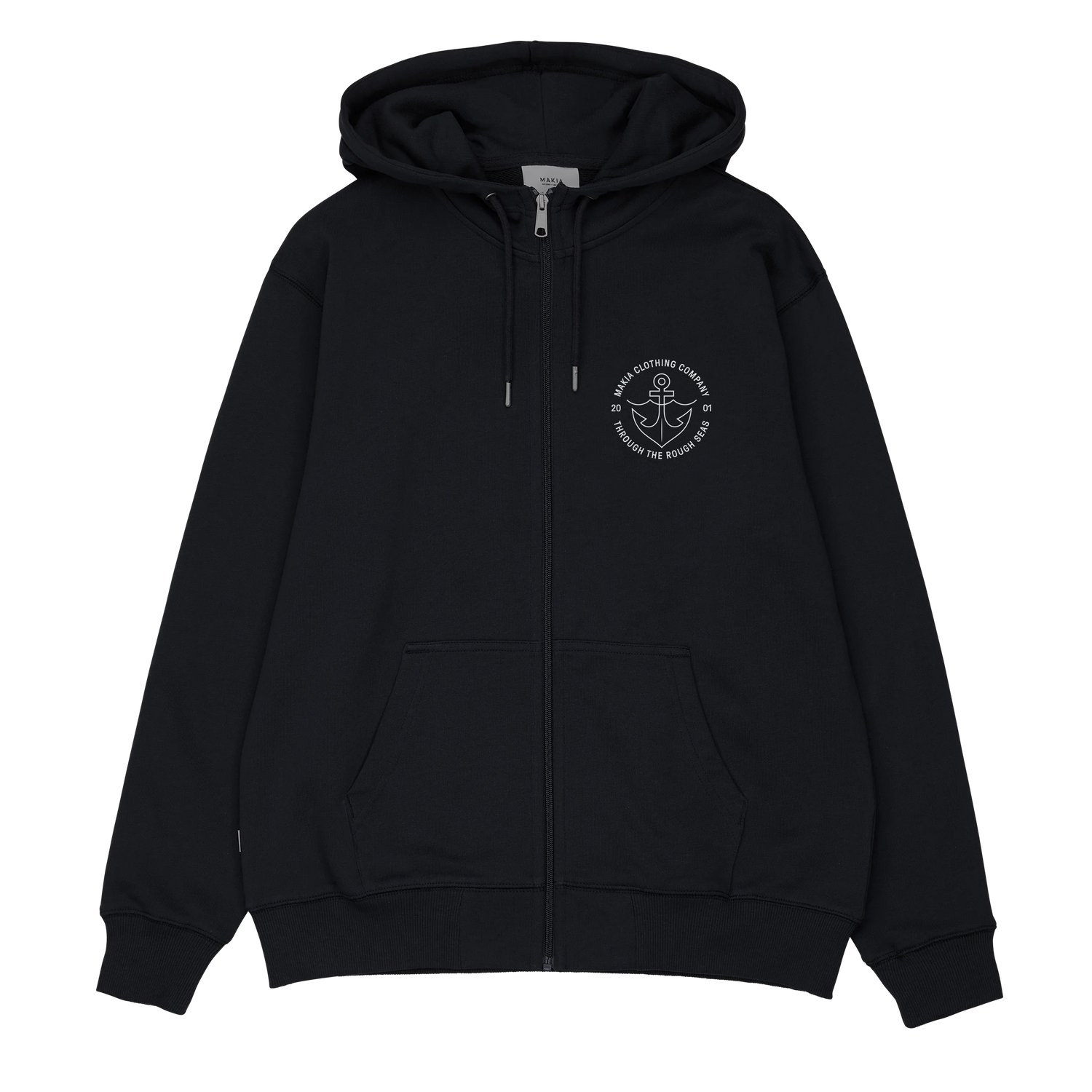 Придбати Худі Makia HOOK HOODED ZIP SWEATSHIRT black (M40176-999