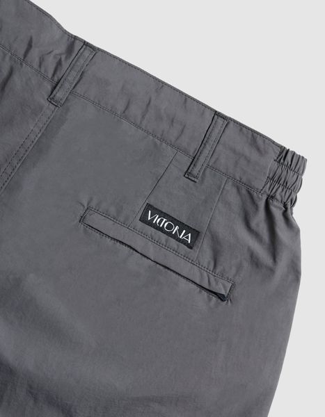 Штани Victoria Hk DOUBLE PLEATED NYLON PANT matte grey 223-604-MATTE GREY фото